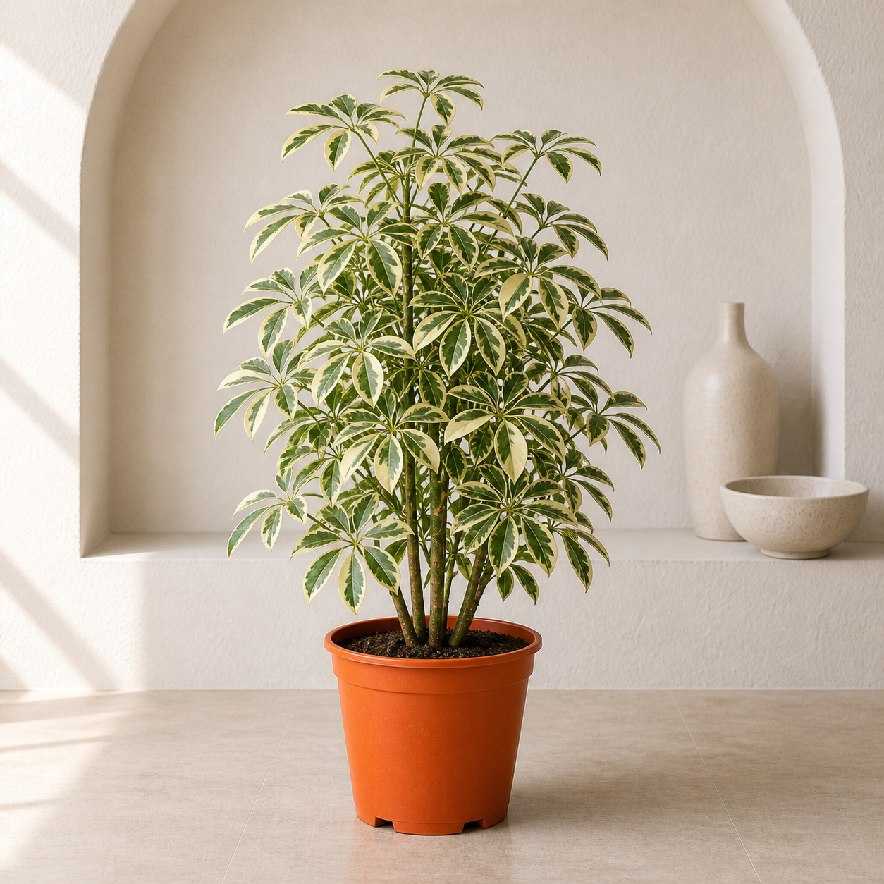 Variegated Umbrella Plant